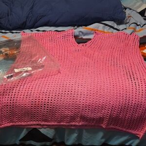 Pink Knit Women's Sweater